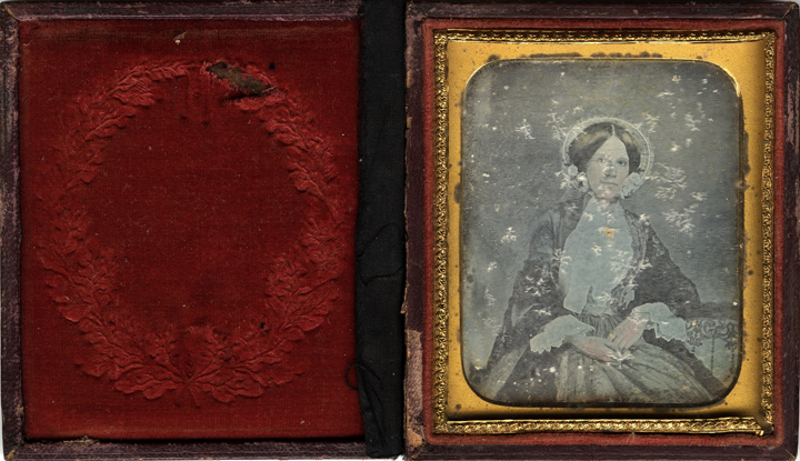Daguerreotype portrait of Mary Elizabeth Perkins Terrell, 1850s